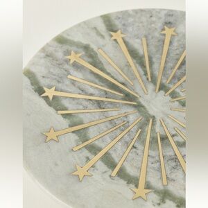 New York City Ballet Nutcracker x Anthropologie Marble and Silver Cake Stand